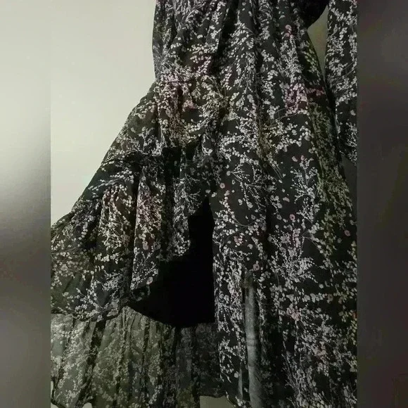 Lea & Viola Floral Ruffled Wrap Dress Size XS - Picture 7 of 11